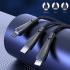 Mcdodo CA-6960 Mamba Series 3IN1 Lightning + Micro USB + Type-C Cable 1.2M - Black